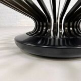 Round Metal and Glass Coffee Table