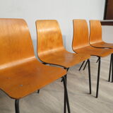 4 Papyrus chairs by Pierre Guariche 60