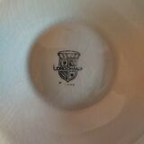 Assiette à huîtres en faïence blanche de Longchamp