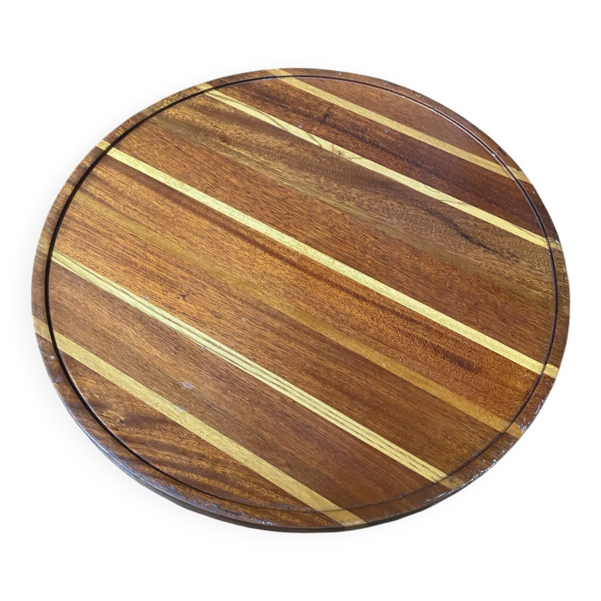 Vintage Lazy Susan rotating tray Copydex
