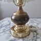 Lampe doré opaline vintage
