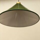 Old enamelled sheet metal lamp