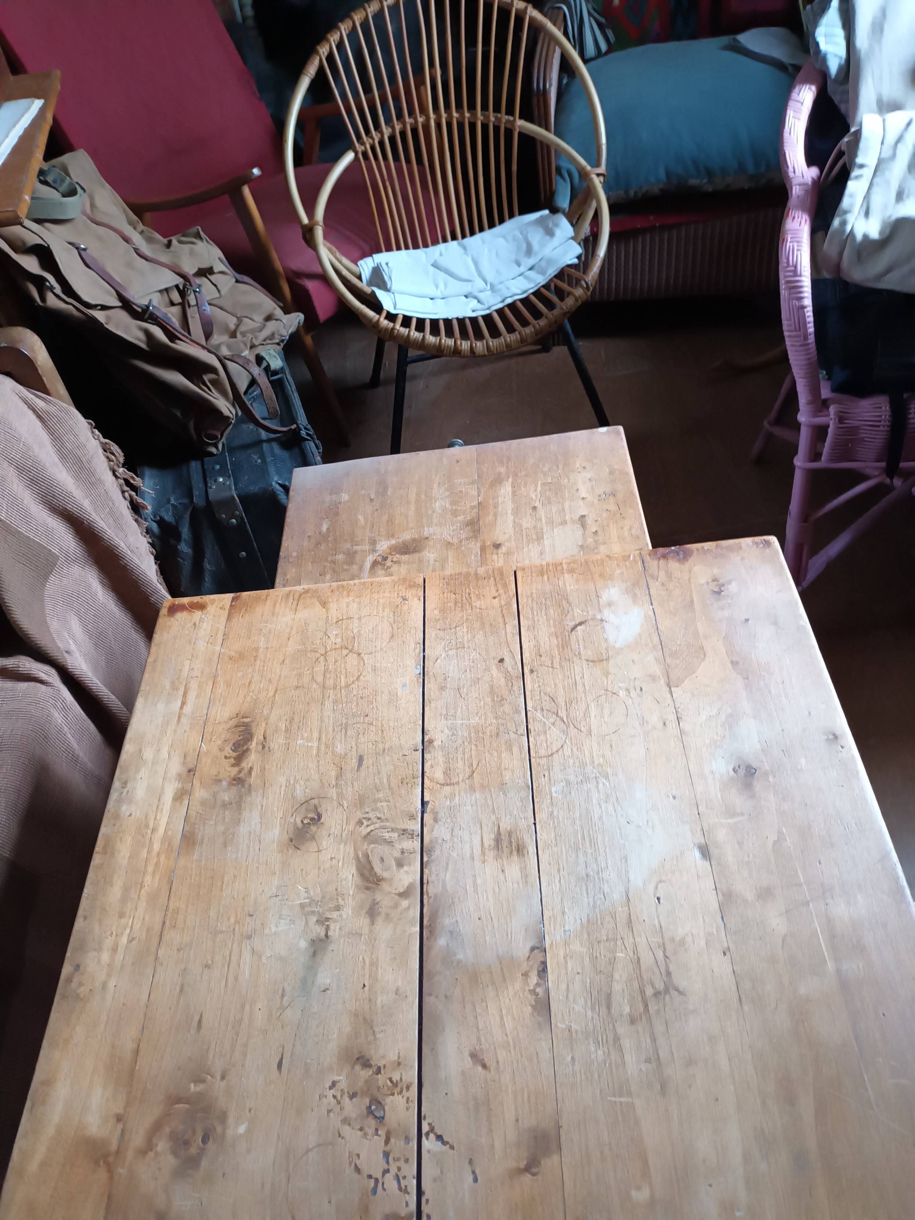 Wooden living room coffee table