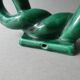 woven ceramic candlestick, slip, 1970s, Vallauris