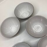 Maredsous ceramic pitcher and bowls