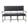 Louis XIII style bench in wood and linen