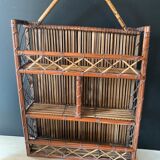 Rattan shelf