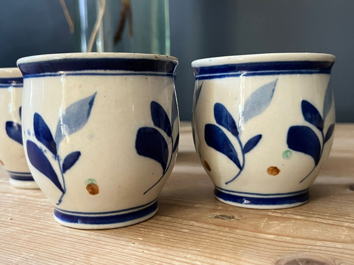Foliage Pattern Ceramic Pots
