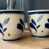 Foliage Pattern Ceramic Pots