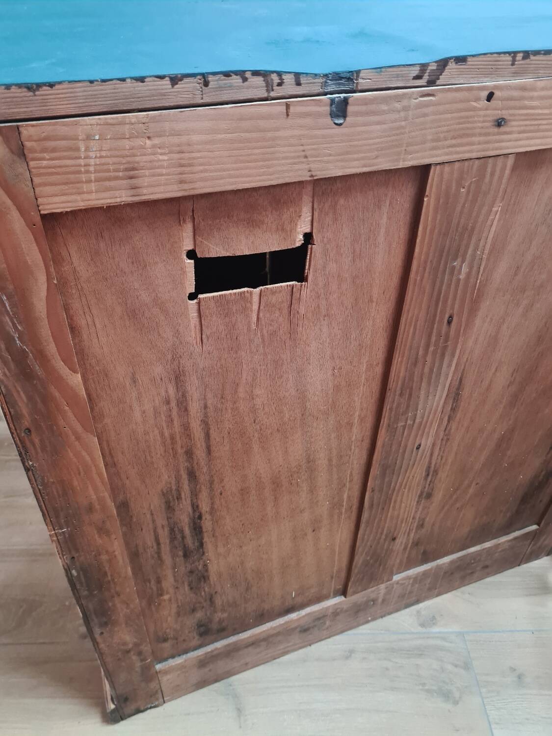 Small antique chest of drawers in fir