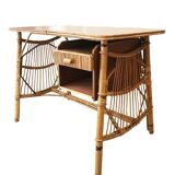 1960s Rattan Desk