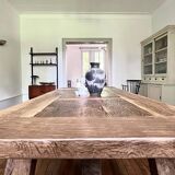 Table de ferme chene ancien tower - 200 cm de long