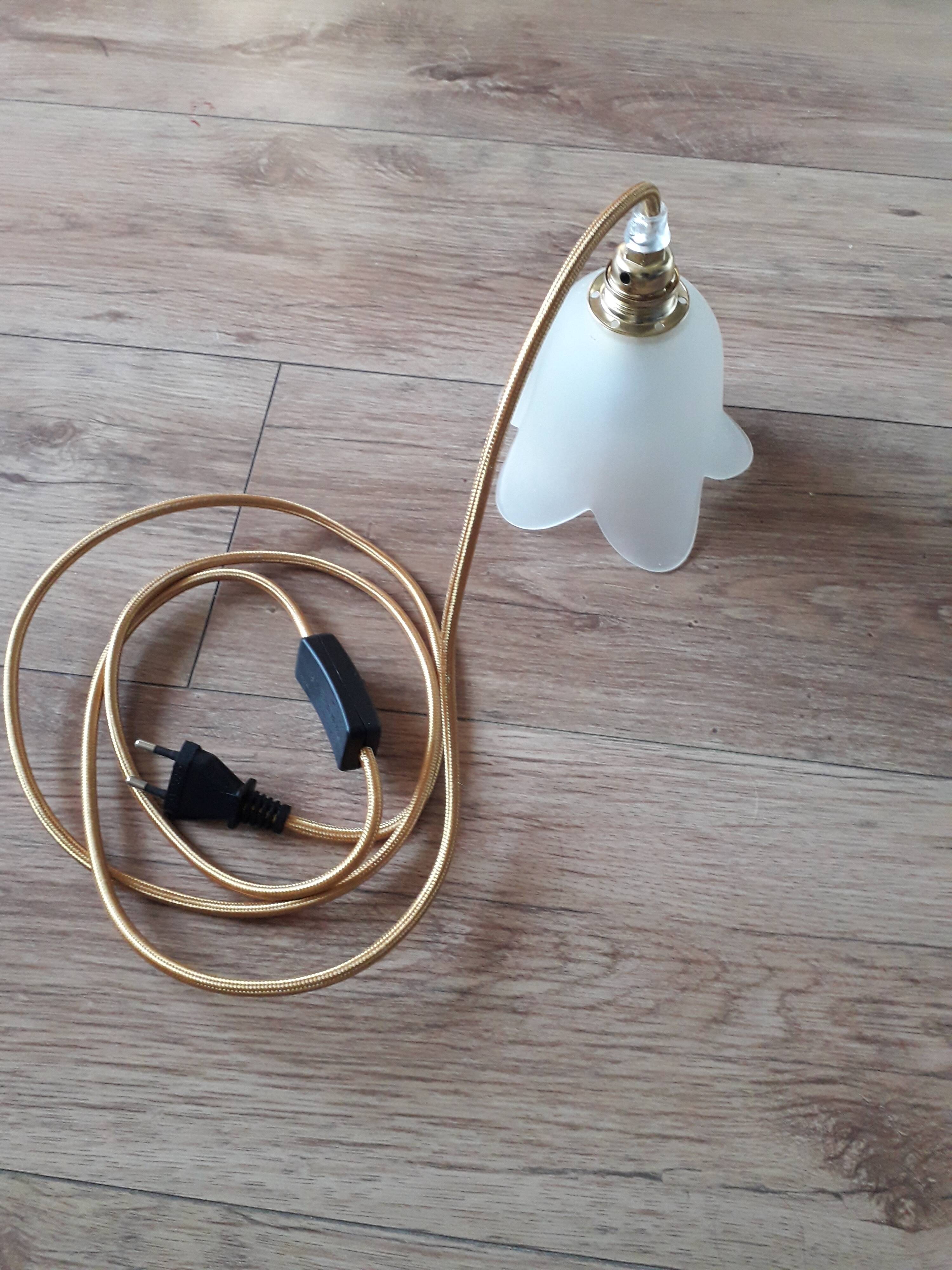 Tulip glass hanging lamp