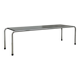 Table basse en métal chromé et mélaminé gris
