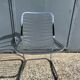 Vintage Italian design chrome metal chair from the 70s