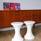 Pair of Tam-Tam stools Made in France Stamp 1970
