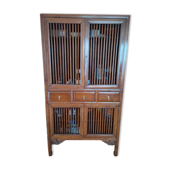 Teak storage cabinet