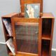 Meuble musique teck art déco pour vinyles