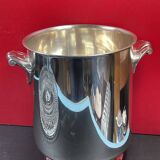 Champagne bucket cooler silver metal shell socket, Gallia Christofle