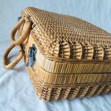 Wicker case, vintage