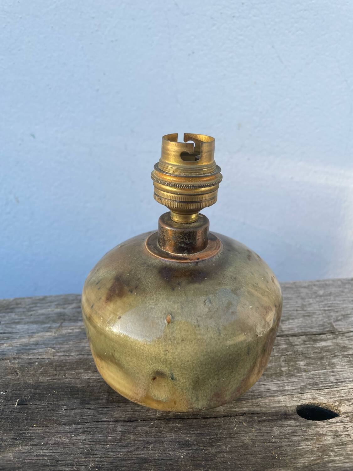 Vintage ceramic ball lamp