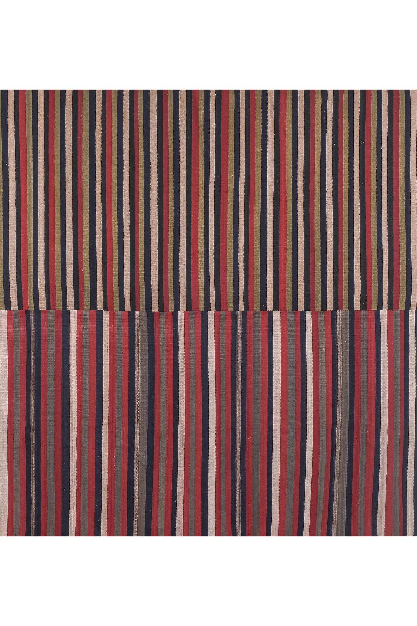 Vintage Turkish kilim handwoven 281x290 cm