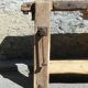 Very old oak carpenter's workbench - A charming piece of trade furniture.