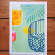 Illustration A5, lemon, in risography