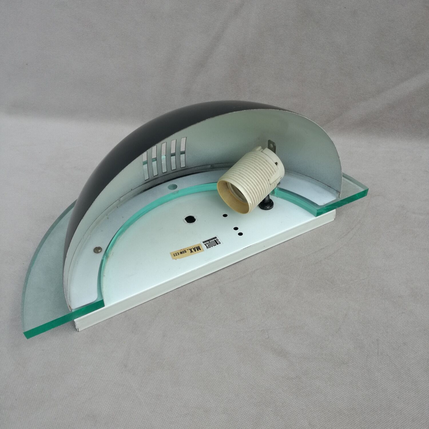 Post modern half moon wall light, 1990