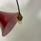 Red and opalin glass suspension.