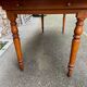 Large Alsatian bistro coffee table in fir French bistro table 1930