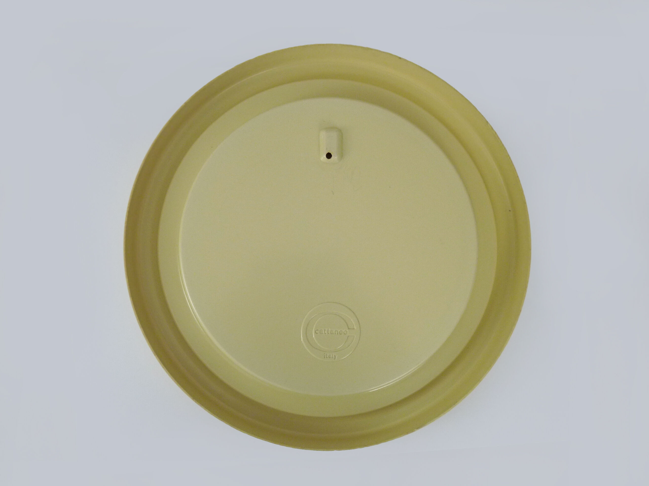 Vintage beige round mirror, Cattaneo Italy Year 70