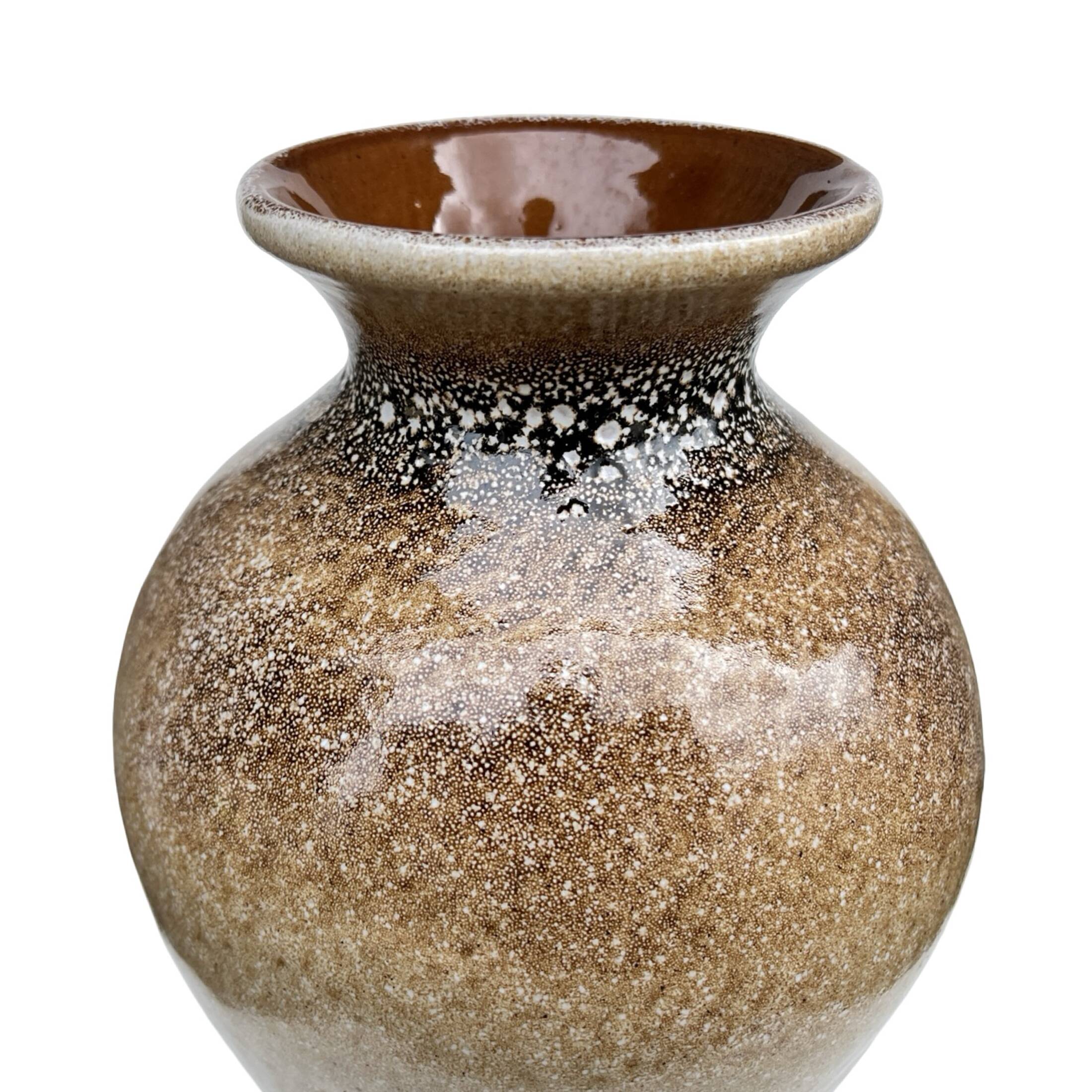 Vase vintage en céramique – émail réactif, Allemagne, années 1960/1970.
