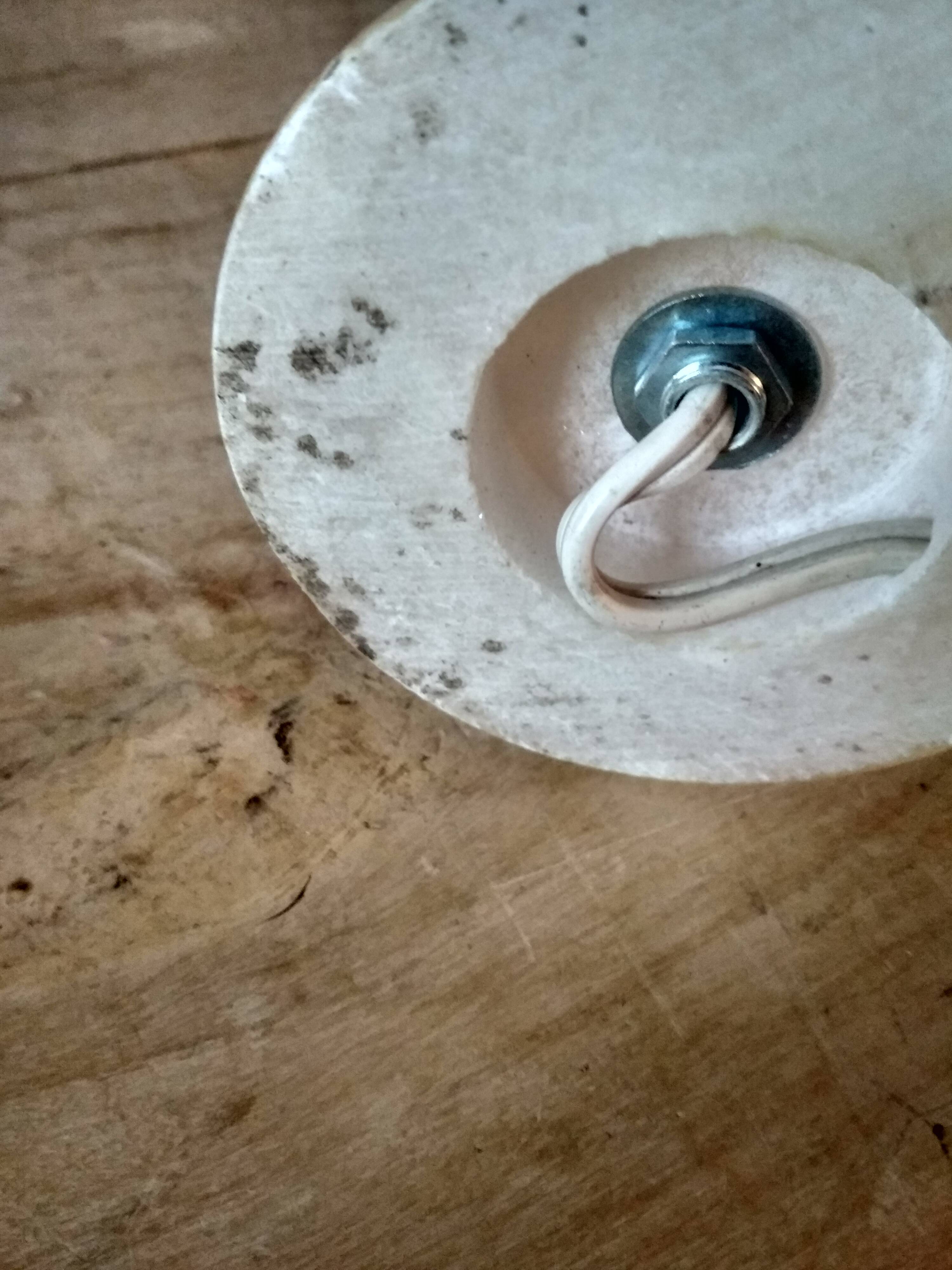 Beige marbled stone lamp base