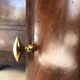 Somno empire period, flamed mahogany, anthracite Sainte-Anne marble