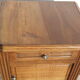 Solid walnut bedside table in Louis XVI style