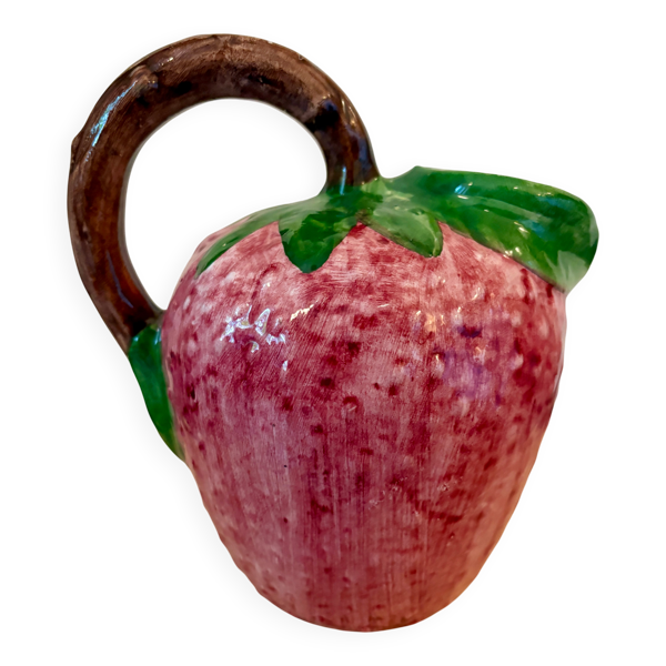 Pichet en céramique en forme de fraise