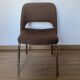 4 fabric and metal chairs