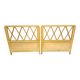 pair of antique solid wood headboards