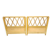 paire de tete de lit ancienne en bois massif