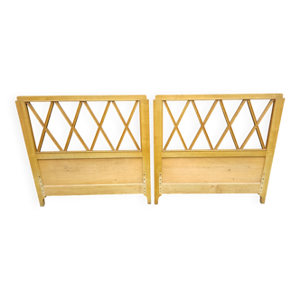 paire de tete de lit ancienne en bois massif