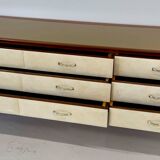 1950s Italian Chest of Drawers in Parchment, Attributed to Paolo Buffa