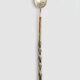 Olive or ice spoon, silver-plated and rosewood