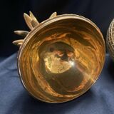 Pineapple brass ice bucket