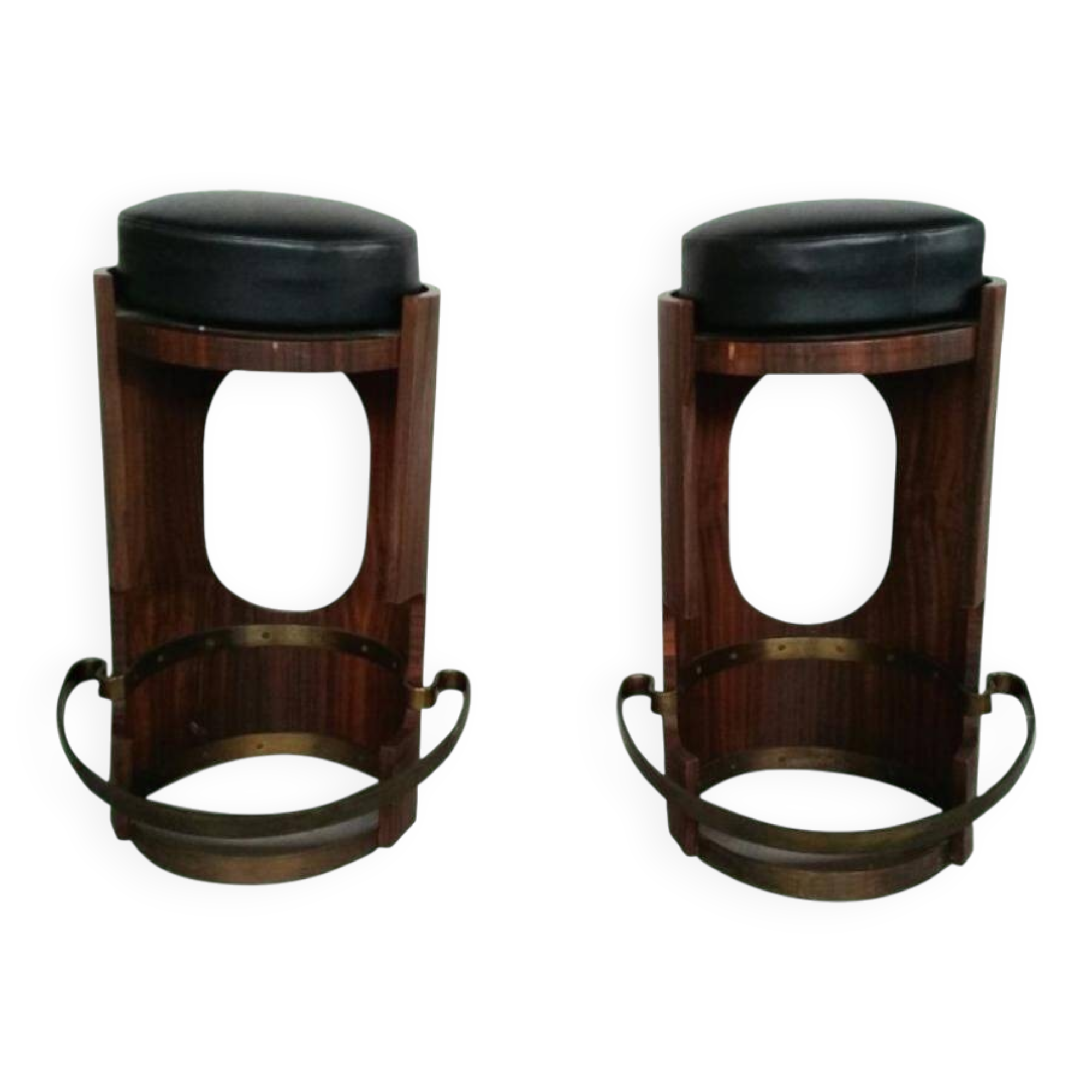 Set of stools by Manifattura Italiana, Italy, 1950s