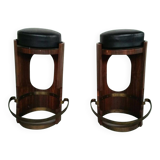 Set of stools by Manifattura Italiana, Italy, 1950s