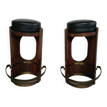Set of stools by Manifattura Italiana, Italy, 1950s