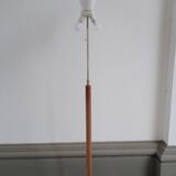 Adjustable danish floor lamp by Domus in teak and wool