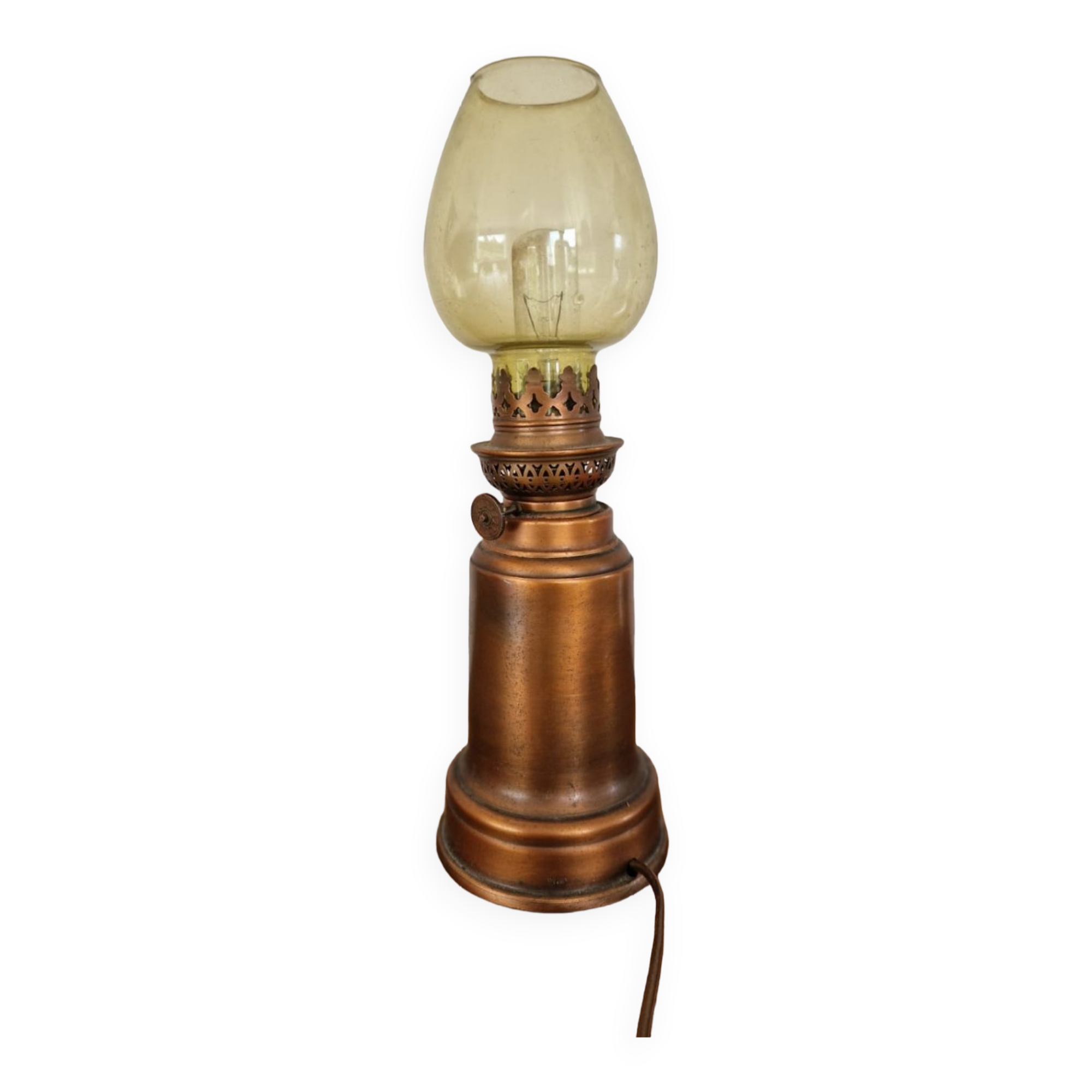 Electrified oil lamp