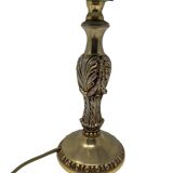 Bedside lamp with brass base